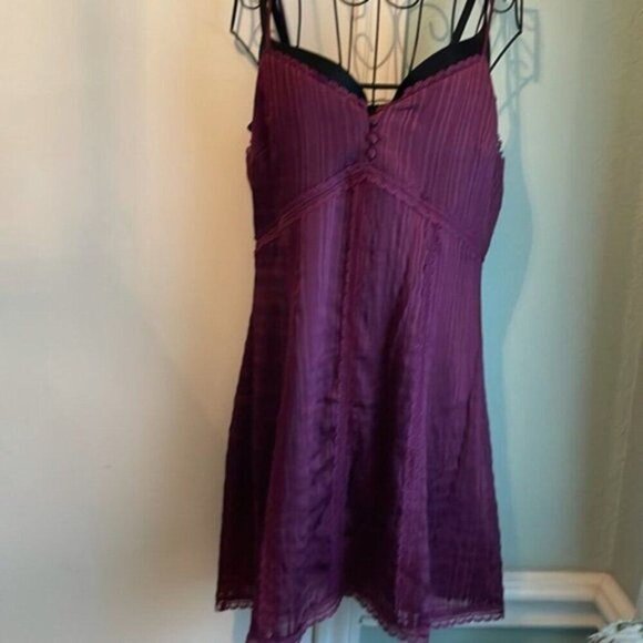 Alice plus Olivia Genevieve Spaghetti Strap Dress Boysnberry size 8 - Picture 5 of 13